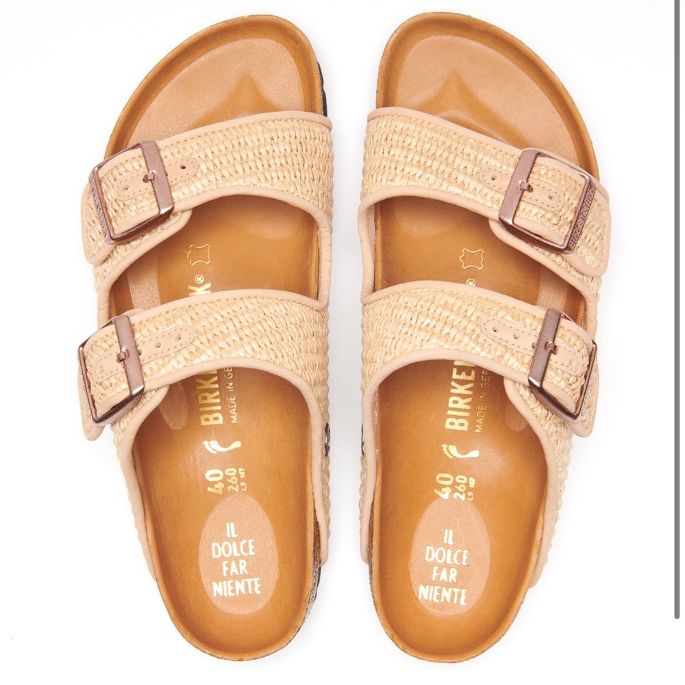 *ISO ONLY Birkenstock X Il Dolce Far Niente Raffia Sandals*
